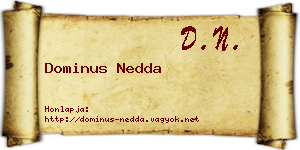 Dominus Nedda névjegykártya